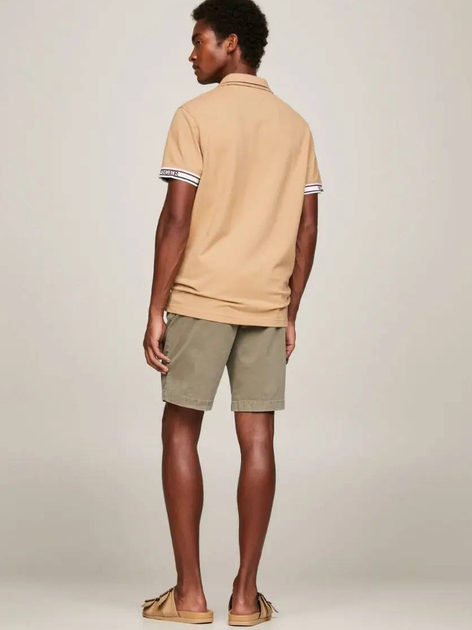 Koszulka polo męska Tommy Hilfiger Regular Fit MW0MW31567 L Khaki (8720644191637) - obraz 4