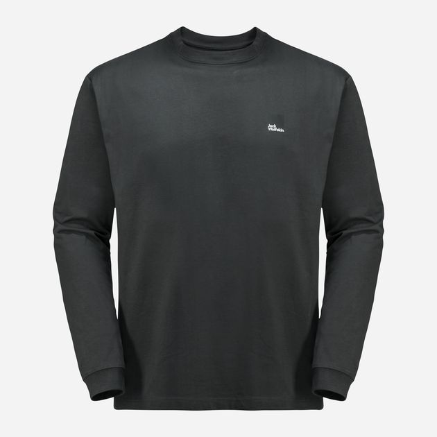 Лонгслів чоловічий Jack Wolfskin Weinmeister L/S 1809371-6502 XL Чорний (4064993864670) - зображення 4