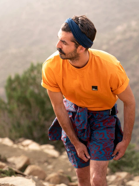 Koszulka męska Jack Wolfskin Eschenheimer T 1809091-3083 M Pomarańczowa (4064993704211) - obraz 3