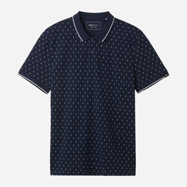 Поло довге чоловіче Tom Tailor 1040465 2XL Синє (4067672205566) - зображення 4