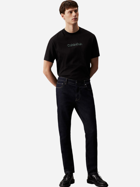 Футболка бавовняна чоловіча Calvin Klein K10K113105-BEH XL Чорна (8720109906677) - зображення 3