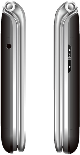 Telefon komórkowy Beafon SL645 Plus Silver Line Black/Silver (SL645plus_EU001B) - obraz 5