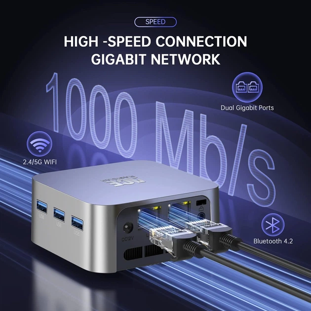 Мини ПК Acemagician T8 Plus / Intel N95 / RAM 8GB / SSD 256GB / 3