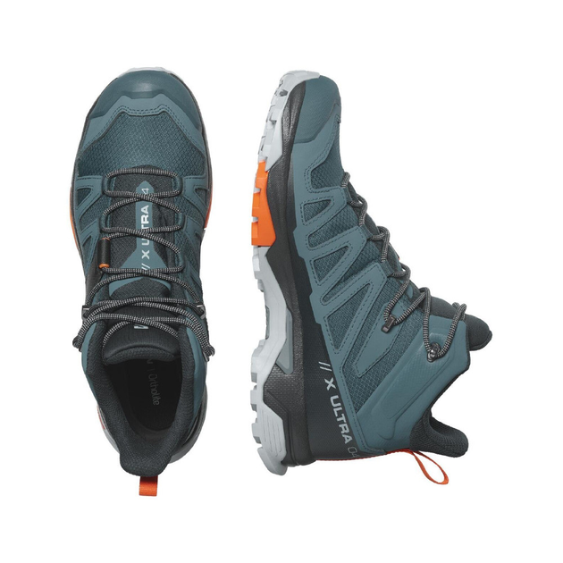 Треккинговые ботинки Salomon® X Ultra 4 MID Gore-Tex®. Сине-оранжевые Размер 42 - изображение 2