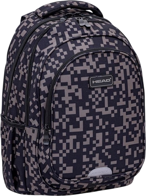 Рюкзак Astra Head AB300 Grey Bricks Pixel 3D з трьома відділеннями (5901137225067) - зображення 4