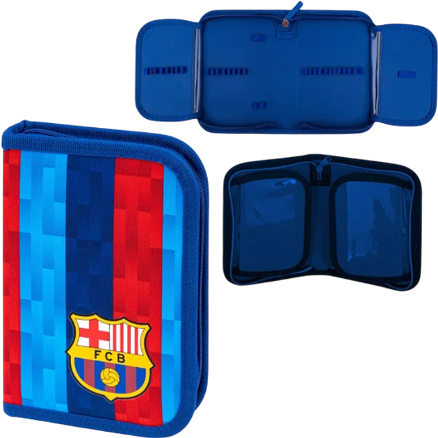 Пенал Astra одинарний з подвійним клапаном без аксесуарів FC Barcelona (5901137197180) - зображення 3