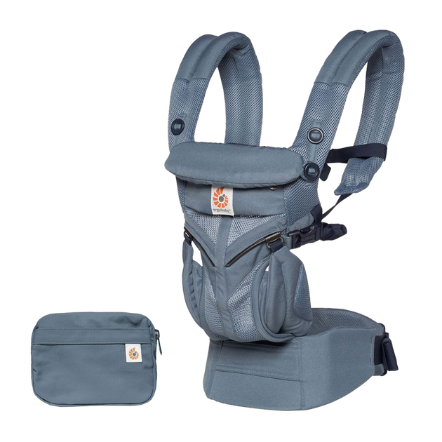 Рюкзак-переноска Ergobaby Omni 360 Baby Carrier All-In-One Cool Air Mesh oxford blue з народження - зображення 5