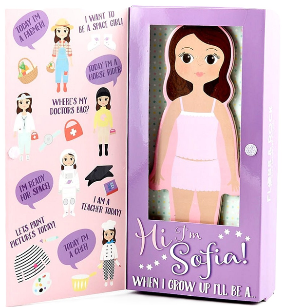 Ігровий набір Floss & Rock Sophia Magnetic Dress up Doll (36P2685) (5055166348478) - зображення 1