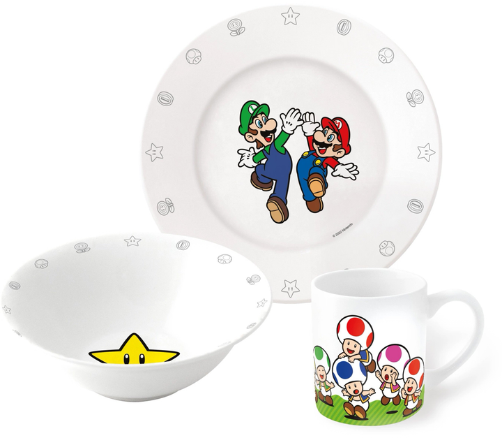 Zestaw prezentowy Super Mario 3-Piece Ceramic Gift Set (20045) (8412497200450) - obraz 1