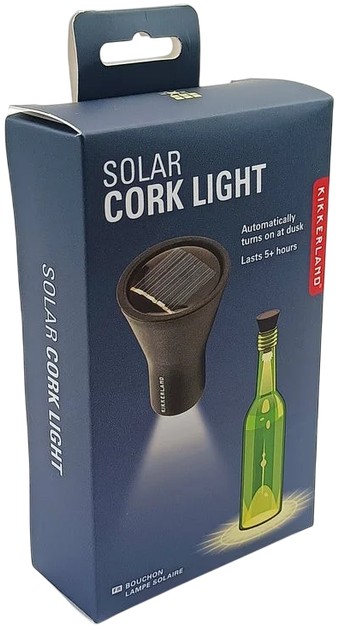 LED korek do butelki Kikkerland Solar Bottle Light (0612615117921) - obraz 2