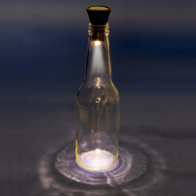 LED пробка для пляшки Kikkerland Solar Bottle Light (0612615117921) - зображення 3