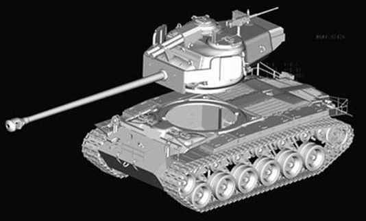 Збірна модель 1/35 танк T26E4 Super Pershing Pilot #1 Hobby Boss 82426 - зображення 4