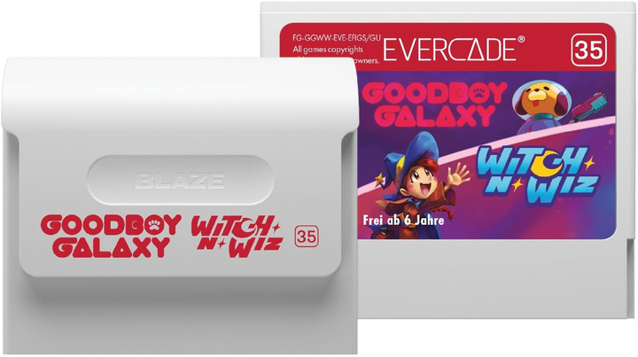 Гра BLAZE TAB Plus Evercade Goodboy Galaxy / Witch N' Wiz Dual (Картридж) (5060990240362) - зображення 2