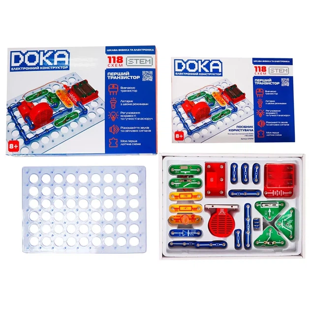 Конструктор электронный Doka Первый транзистор 118 схем (D70701) - изображение 10