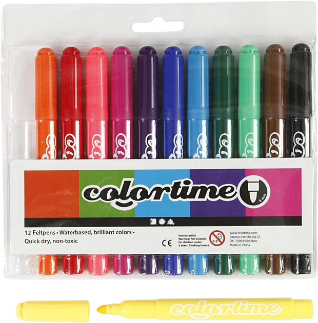 Flamastry Colortime 12 szt (5707167883693) - obraz 1