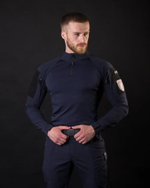 Рубашка тактическая BEZET Combat синий - XL - изображение 2