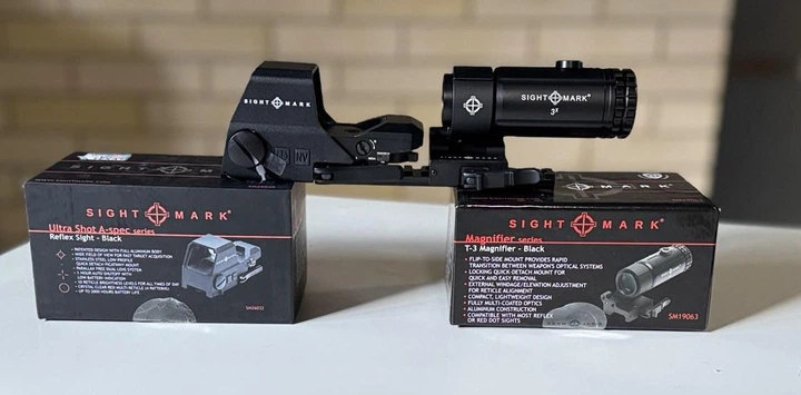 Комплект Коллиматор SightMark Ultra Shot A-Spec + Магнифер