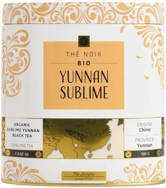 Чорний чай Terre d'Oc Bio Yunnan Sublime 100 г (3700324429163) - зображення 1