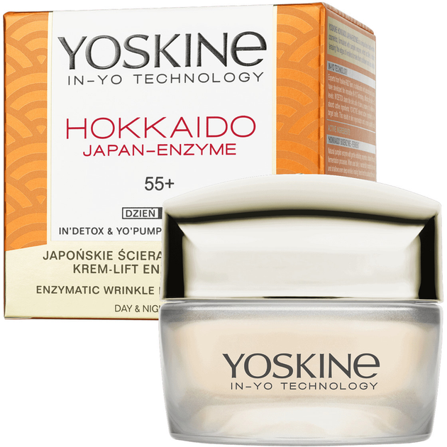 Krem do twarzy Yoskine Hokkaido Japan - Enzyme przeciwzmarszczkowy 55+ 50 ml (5900525058676) - obraz 2