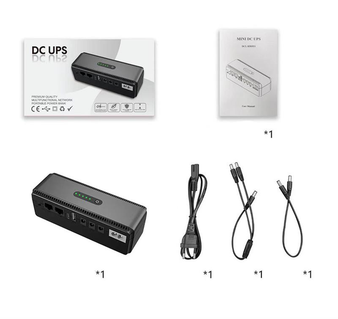 Источник бесперебойного питания Yepo Smart DC-UPS 10400mAh DC-5V/9V/12V (UA-112485) - изображение 6