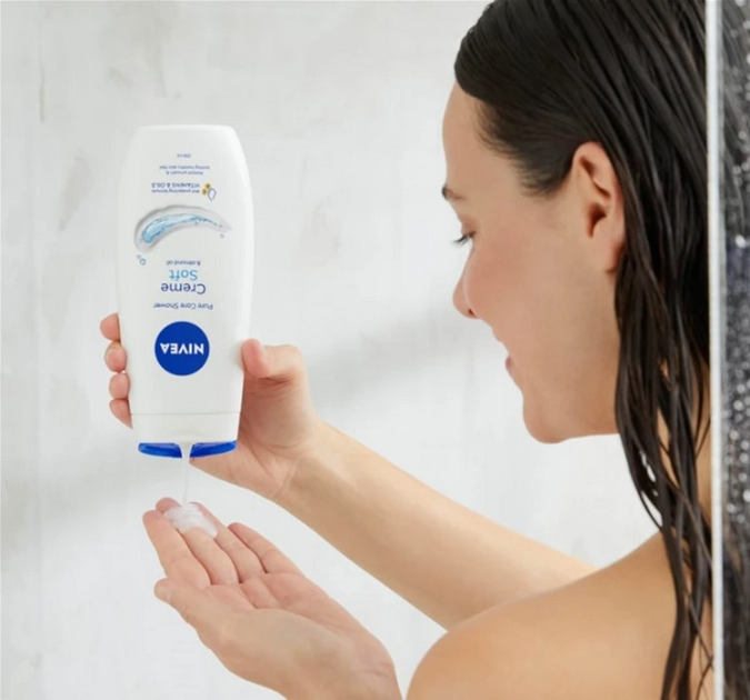 Набір для догляду за тілом Nivea Feel Soft Антиперспірант кульковий Original Care 50 мл + Крем Soft зволожуючий 100 мл + Гель для душу Creme Soft 250 мл (9005800382456) - зображення 3