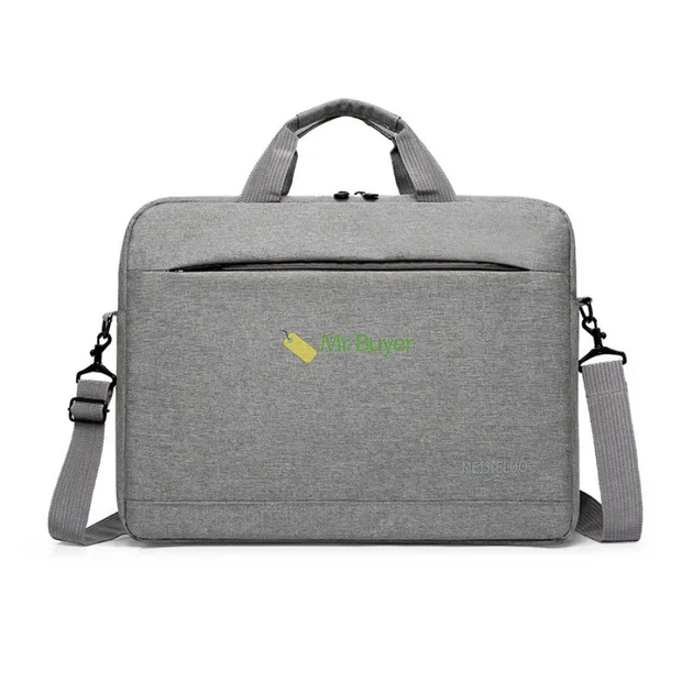 Сумка для ноутбука 15,6" Simple со съемным ремешком Серая (24707) - Фото 9 Сумка для ноутбука 15,6" Simple со съемным ремешком Серая (24707) - изображение 9