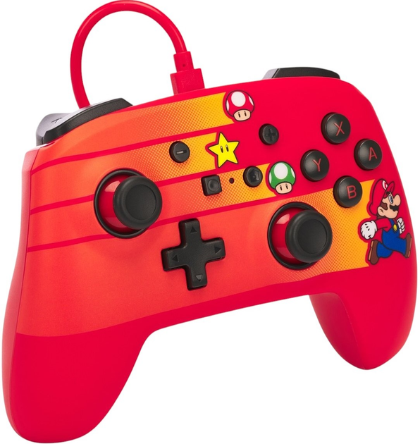 Kontroler PowerA Nintendo Switch Enhanced Wired Controller Speedster Mario (0617885028557) - obraz 2