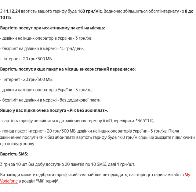 Стартовый пакет Vodafone 4G Smart XS+ - изображение 2