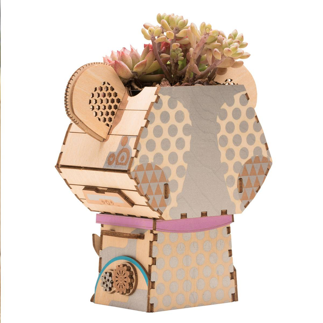3D Puzzle drewniane Robotime Rolif Doniczka Koala 13.9 x 7.8 x 13.7 cm 65 elementów (6946785179712) - obraz 6