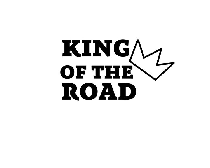 Наклейка на Авто / Грузовики / Фуры / Стекло / Кузов " Король дорог - King of the Road " черный цвет - Фото 1 Наклейка на Авто / Грузовики / Фуры / Стекло / Кузов " Король дорог - King of the Road " черный цвет - изображение 1