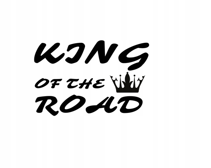 Наклейка на Авто / Грузовики / Фуры / Стекло / Кузов " Король дорог - King of the Road " черный цвет - Фото 2 Наклейка на Авто / Грузовики / Фуры / Стекло / Кузов " Король дорог - King of the Road " черный цвет - изображение 2