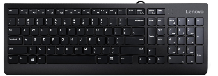 Клавиатура и мышь Lenovo 300 Combo USB UA Black (GX31D64833) - изображение 2