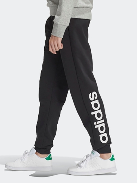 Дитячі спортивні штани для хлопчика Adidas Yg E Lin Pant EH6159 128 см Чорні (4060512434843) - зображення 2