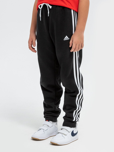 Дитячі теплі спортивні штани для хлопчика Adidas B 3S Fl C Pt GQ8897 122 см Чорні (4064036119033) - зображення 1