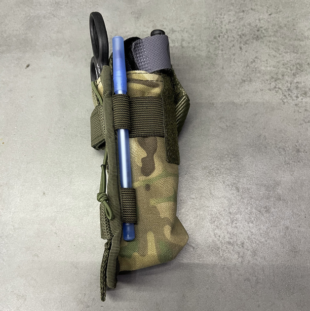 Підсумок під турнікет, Мультикам, з системою Моллі, Cordura 1000D, WINTAC, тактичний чохол під турнікет на Моллі, підсумок на моллі - зображення 2