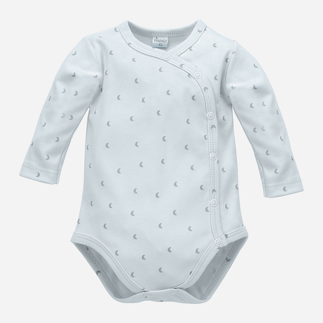 Дитяче боді Pinokio Hello Buttoned Longsleeve Bodysuit 62 см Blue (5901033291159) - зображення 1