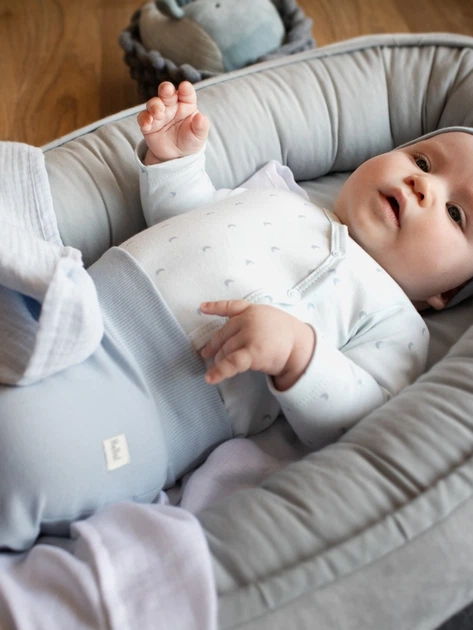 Дитяче боді Pinokio Hello Buttoned Longsleeve Bodysuit 74-76 см Blue (5901033291173) - зображення 3