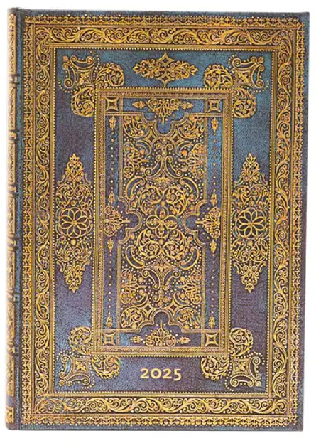 Kalendarz Paperblanks 2025 Blue Luxe Midi dzienny (9781408757659) - obraz 1