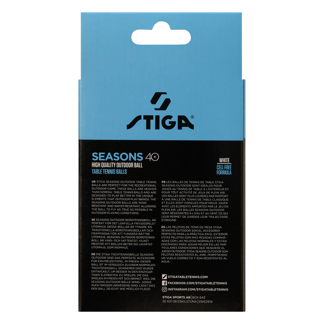 М'ячі для настільного тенісу Stiga Seasons, White 12 шт (1110-2810-12) - изображение 4