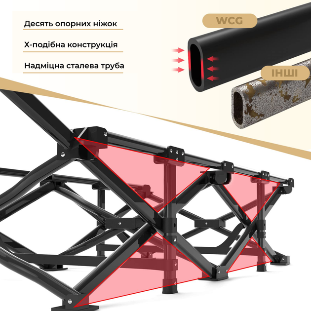 Раскладная кровать шезлонг WCG CC-S11 + матрас и подушка - изображение 6