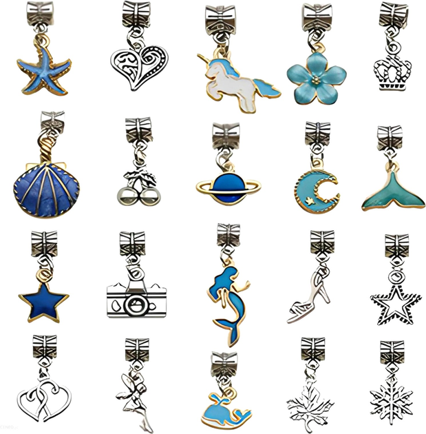 Zestaw dla dziecięcej kreatywności Maksik bransoletek naszyjników charms DIY (6920179699727) - obraz 4