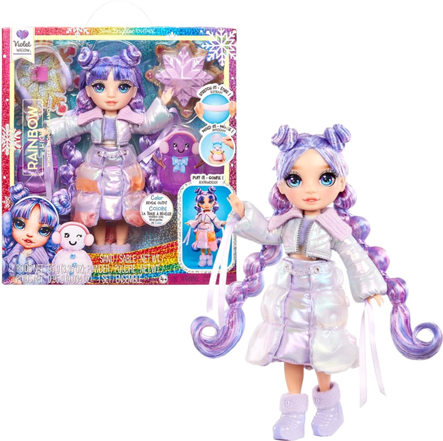 Lalka Rainbow High Winter Wonderland Doll Purple z akcesoriami (35051120865) - obraz 1