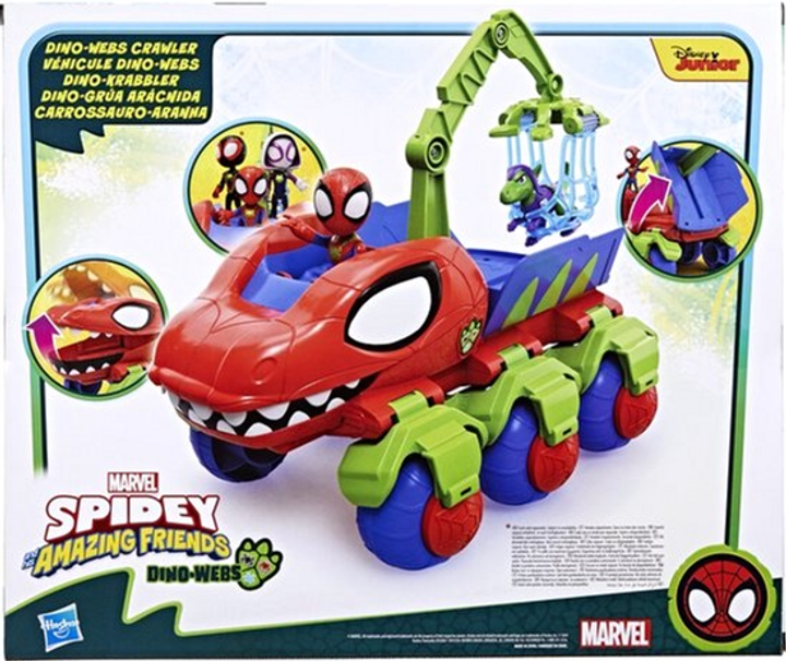 Транспорт Hasbro Marvel Spidey та його друзі Dino Webs Crawler (5010996234810) - зображення 3