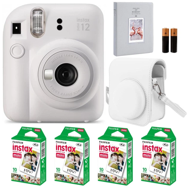 Подарунковий набір Камера для миттєвого друку Fujifilm INSTAX Mini 12 Clay White / Білий чохол / Картриджі на 40 фото / Білий фотоальбом на 64 фото - Фото 1 Подарунковий набір Камера для миттєвого друку Fujifilm INSTAX Mini 12 Clay White / Білий чохол / Картриджі на 40 фото / Білий фотоальбом на 64 фото - изображение 1