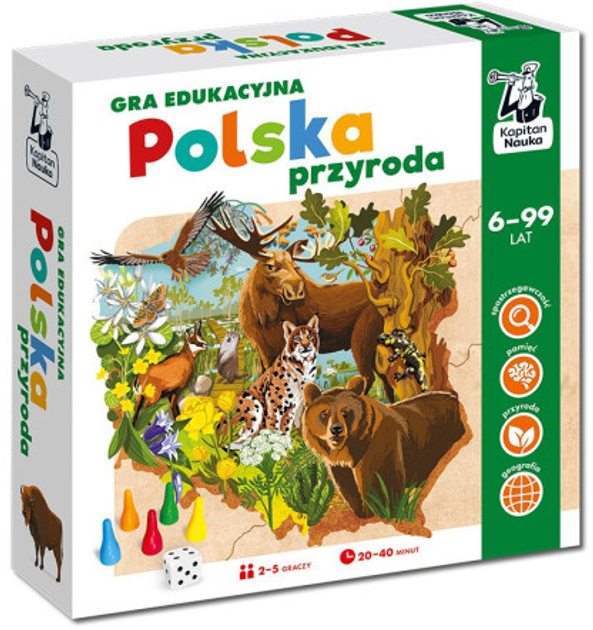 Gra planszowa Kapitan Nauka Polska Przyroda (5904905917669) - obraz 1