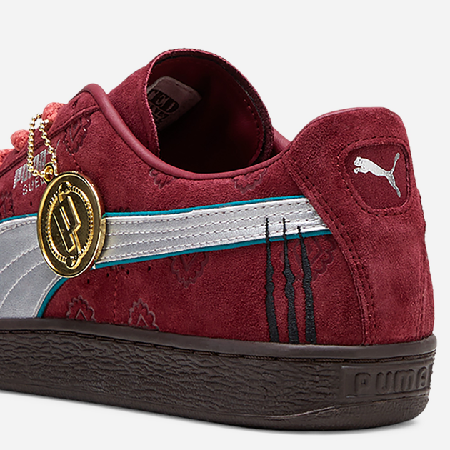 Чоловічі кеди низькі Puma Suede 2 ONE PIECE 396521-01 43 (9UK) Бордові (4099686257460) - зображення 6