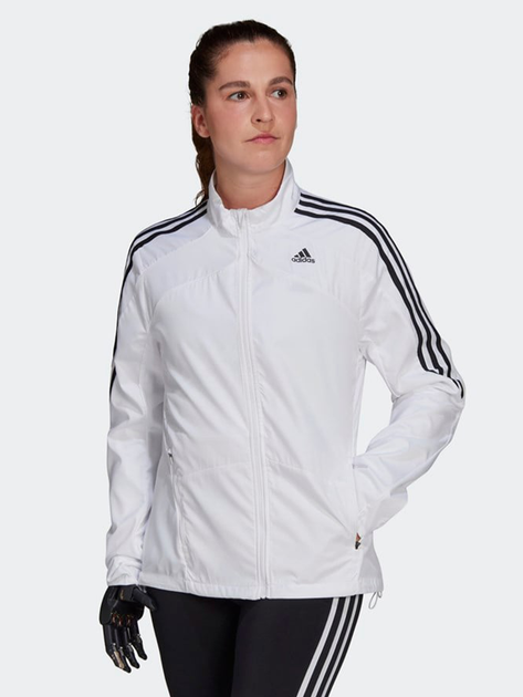 Спортивна вітровка жіноча adidas Marathon Jkt W GK6061 XS Біла (4064044053817) - зображення 1