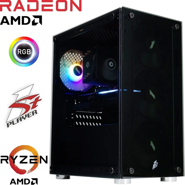 Компьютер 1stPlayer Ryzen 5 5500 / RX 580 8ГБ / 32ГБ DDR4 / SSD 1