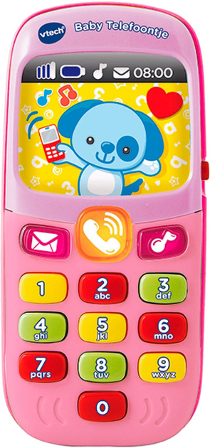 Інтерактивна іграшка VTech Baby Телефон для немовлят Рожевий (3417761381526) - зображення 1