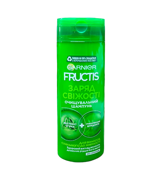 Шампунь очищуючий Fructis для жирного волосся 400 мл. - Фото 1 Шампунь очищуючий Fructis для жирного волосся 400 мл. - изображение 1